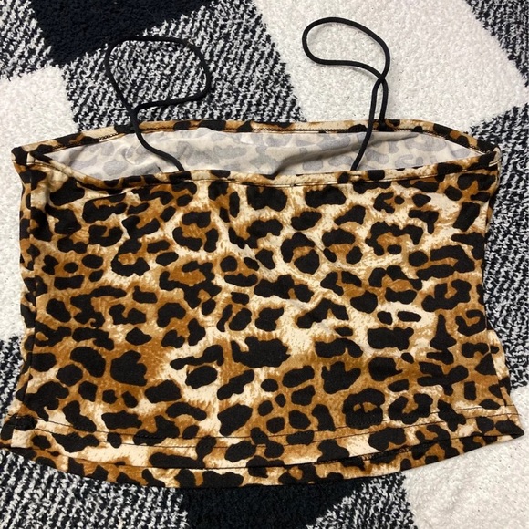 SHEIN animal print party crop top - Picture 3 of 3